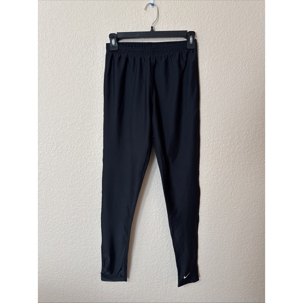Nike‎ Dri-Fit Women's Black Slim Fit Running Track Pant Sz L